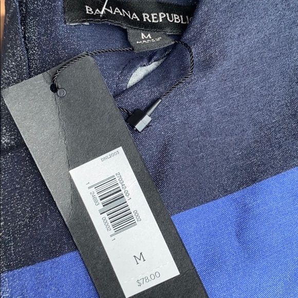 NWT Banana Republic Rugby Striped Long Sleeve M - Picture 4 of 5